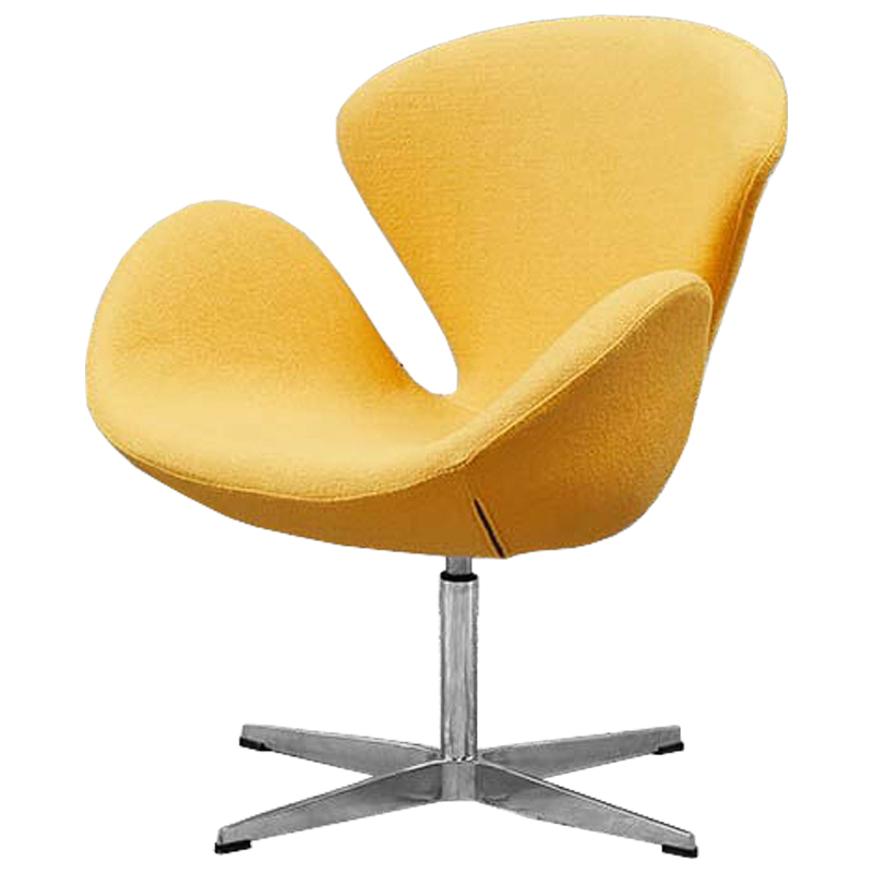 Кресло Swan Chair Yellow Желтый Хром Кресло Swan Chair Yellow Желтый Хром в Волгограде | Loft Concept