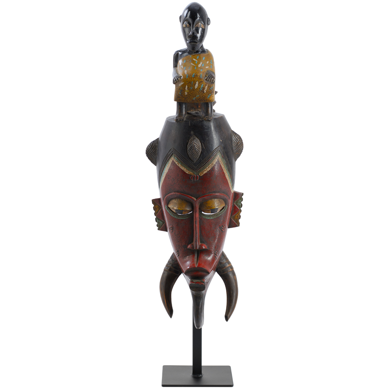 Маска Tanzanian chieftain Красный (Red) Черный Маска Tanzanian chieftain Красный (Red) Черный в Волгограде | Loft Concept