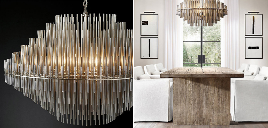 Люстра Restoration Hardware Emile Round Chandelier Chrome Люстра Restoration Hardware Emile Round Chandelier Chrome - Loft-Concept в Волгограде