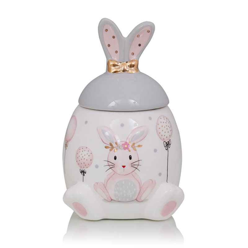 Ваза Kids Vase Bunny I Розовый пастельный Серый Ваза Kids Vase Bunny I Розовый пастельный Серый в Волгограде | Loft Concept