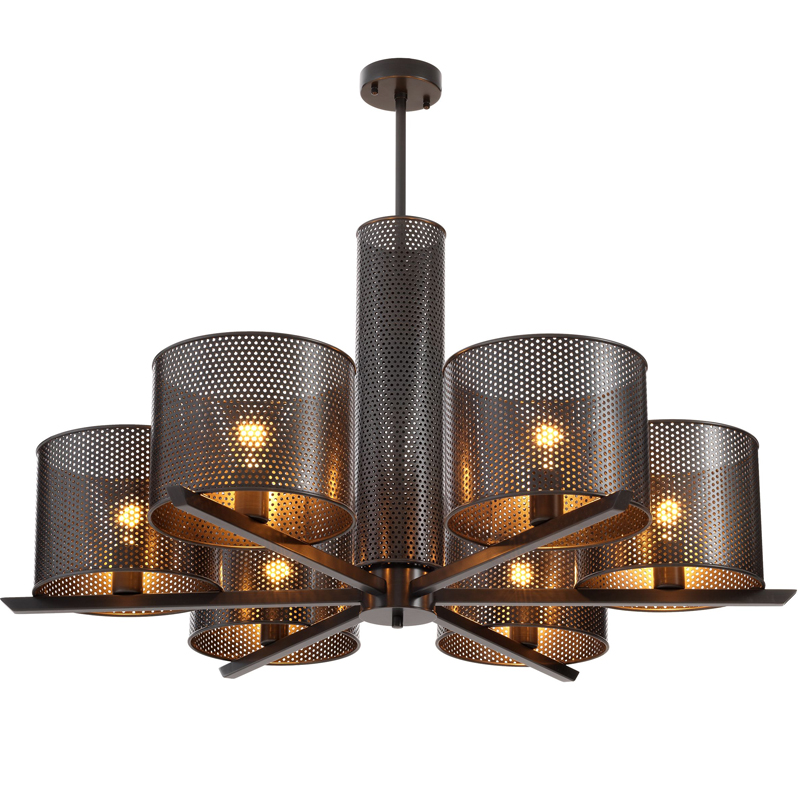 Люстра Eichholtz Chandelier Morrison Bronze Темная бронза Люстра Eichholtz Chandelier Morrison Bronze Темная бронза в Волгограде | Loft Concept