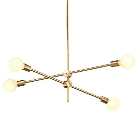 Люстра Cliff Pendant 4 плафона Золотой Люстра Cliff Pendant 4 плафона Золотой в Волгограде | Loft Concept