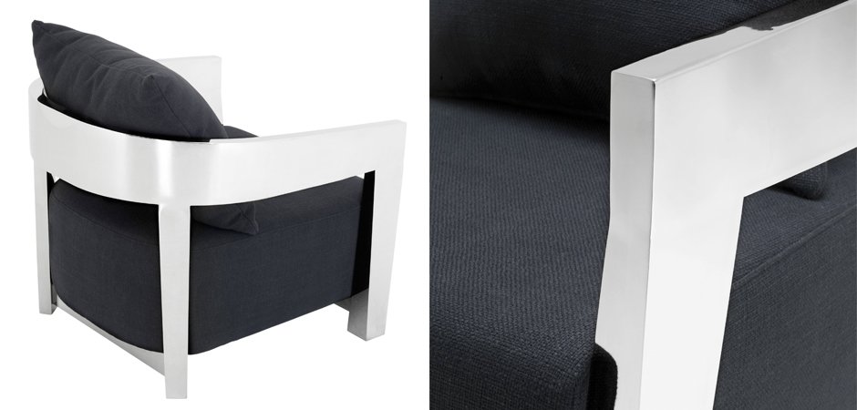 Кресло Eichholtz Chair Rubautelli Stainless steel Кресло Eichholtz Chair Rubautelli Stainless steel - Loft-Concept в Волгограде