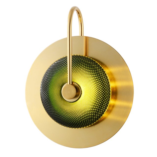 Бра Green Disk One Зеленый Латунь Бра Green Disk One Зеленый Латунь в Волгограде | Loft Concept