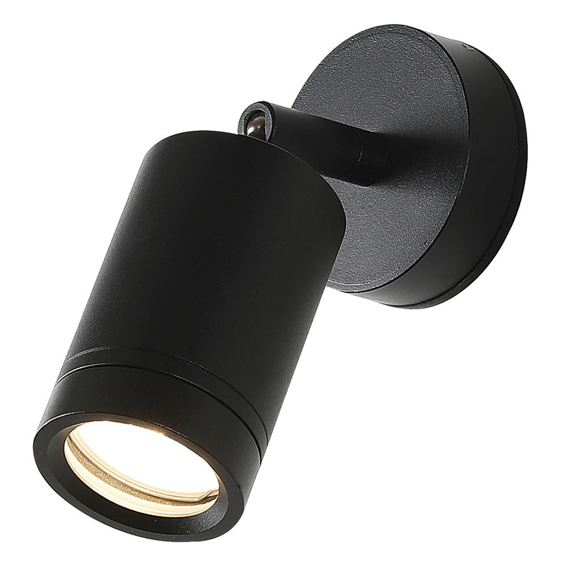 Уличное бра с поворотным спотом PLAIN LIGHT Черный Прозрачный Уличное бра с поворотным спотом PLAIN LIGHT Черный Прозрачный в Волгограде | Loft Concept