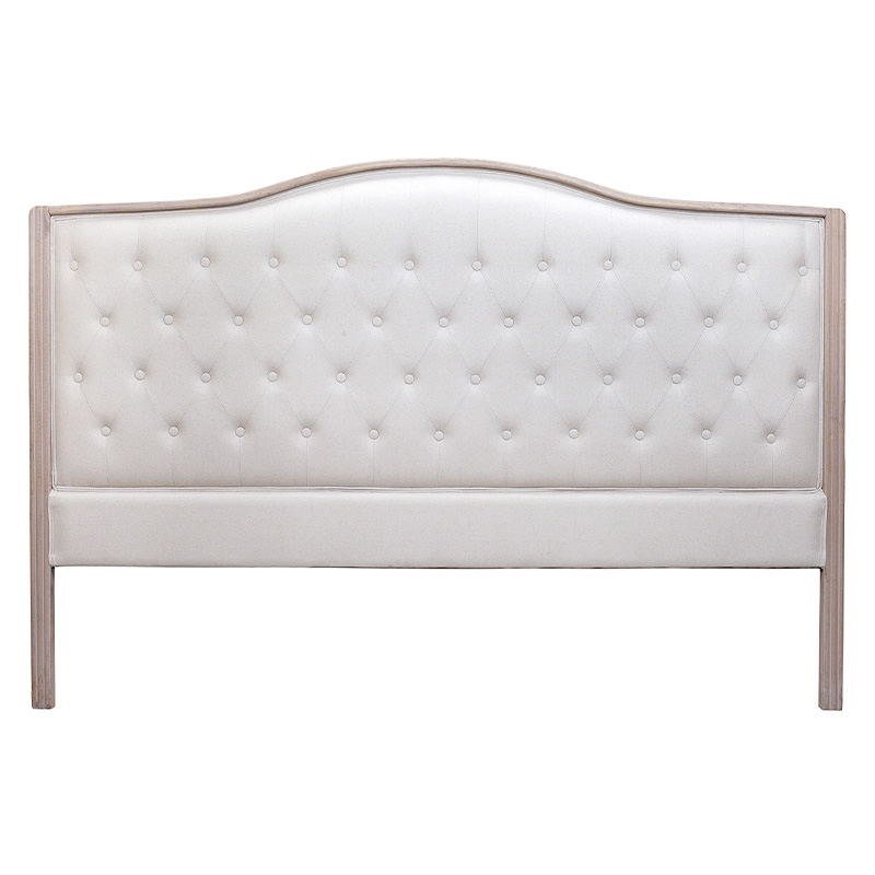 Изголовье кровати бежевое с мягкой обивкой из рогожки и льна Agatha Headboard Бежевый Коричневый Изголовье кровати бежевое с мягкой обивкой из рогожки и льна Agatha Headboard Бежевый Коричневый в Волгограде | Loft Concept