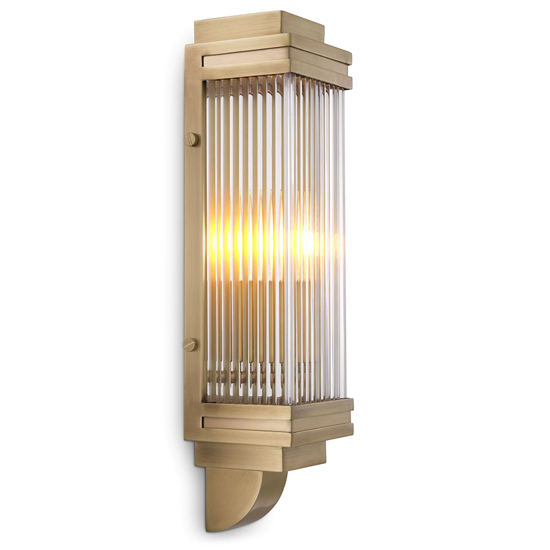 Бра Eichholtz Wall Lamp Bassett Латунь Прозрачное Стекло Бра Eichholtz Wall Lamp Bassett Латунь Прозрачное Стекло в Волгограде | Loft Concept