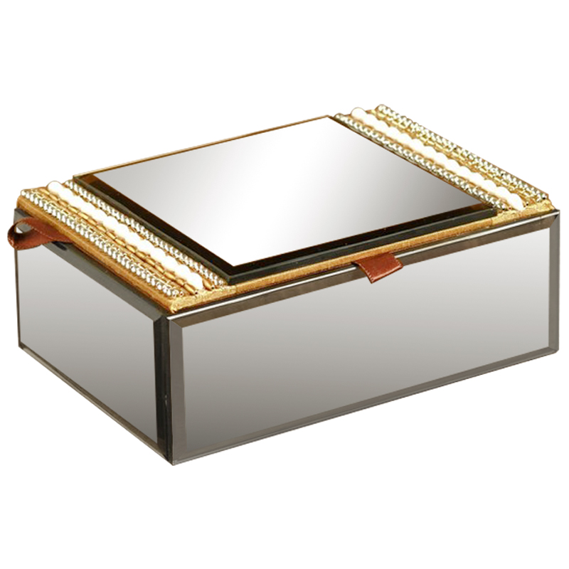 Шкатулка Seren Mirrored Box Зеркало Золотой Шкатулка Seren Mirrored Box Зеркало Золотой в Волгограде | Loft Concept