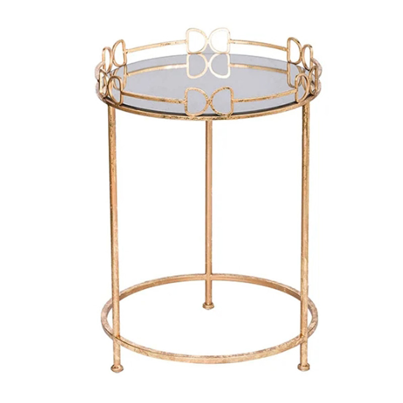 Приставной столик Round Table gold Золотой Приставной столик Round Table gold Золотой в Волгограде | Loft Concept