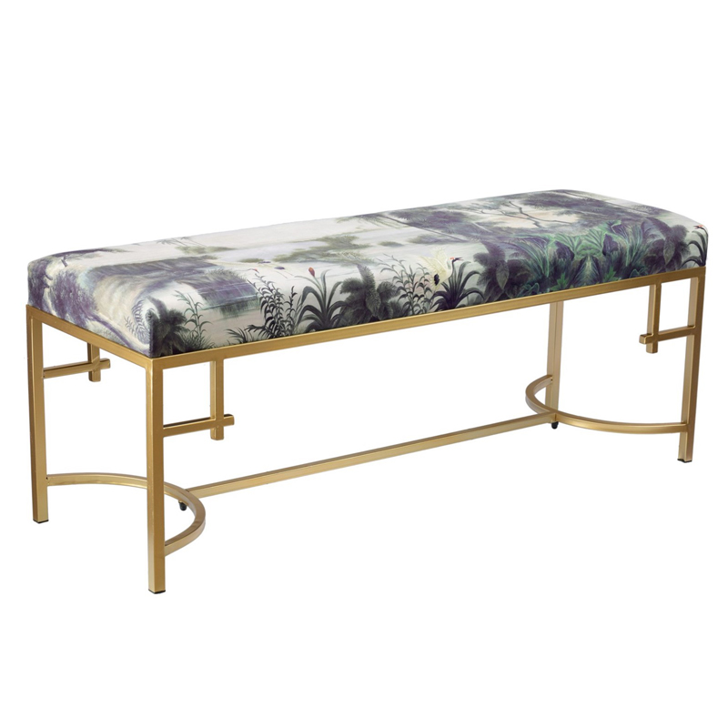 Банкетка Tropics Furniture Зеленый Зеленый шалфей Малахит (зеленый) Золотой Банкетка Tropics Furniture Зеленый Зеленый шалфей Малахит (зеленый) Золотой в Волгограде | Loft Concept