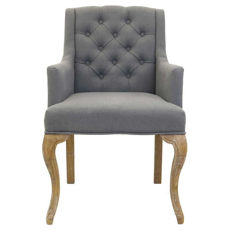 Кресло Mason Classical Armchair grey flax Серый Коричневый Кресло Mason Classical Armchair grey flax Серый Коричневый в Волгограде | Loft Concept