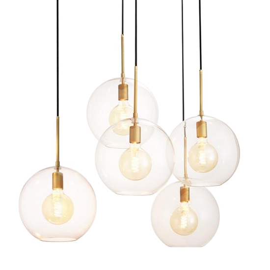 Люстра Chandelier Tango 5 light Латунь Античная полированная Темная бронза Прозрачное Стекло Люстра Chandelier Tango 5 light Латунь Античная полированная Темная бронза Прозрачное Стекло в Волгограде | Loft Concept