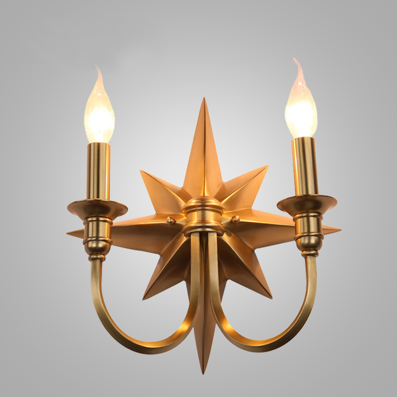 Бра Base Star Wall lamp Double Латунь Бра Base Star Wall lamp Double Латунь в Волгограде | Loft Concept