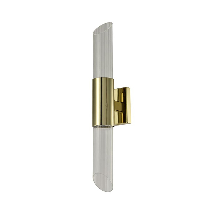 Бра Glass Rod Light gold Глянцевое золото Прозрачное Стекло Бра Glass Rod Light gold Глянцевое золото Прозрачное Стекло в Волгограде | Loft Concept