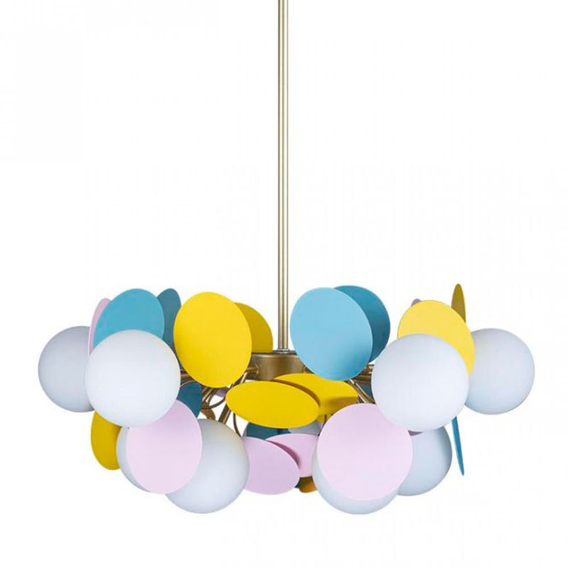 Люстра MATISSE Chandelier multicolor 10 ламп Мульти Золотой Люстра MATISSE Chandelier multicolor 10 ламп Мульти Золотой в Волгограде | Loft Concept
