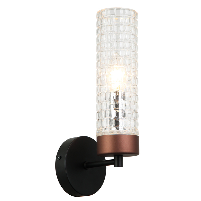 Бра Otes Sconce Черный Коричневый Прозрачный Бра Otes Sconce Черный Коричневый Прозрачный в Волгограде | Loft Concept