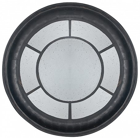 Зеркало настенное состаренное Black Round Window Черный в Волгограде | Loft Concept 