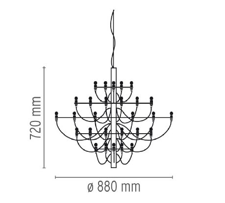 Люстра Flos 2097 30 Brass Люстра Flos 2097 30 Brass в Волгограде