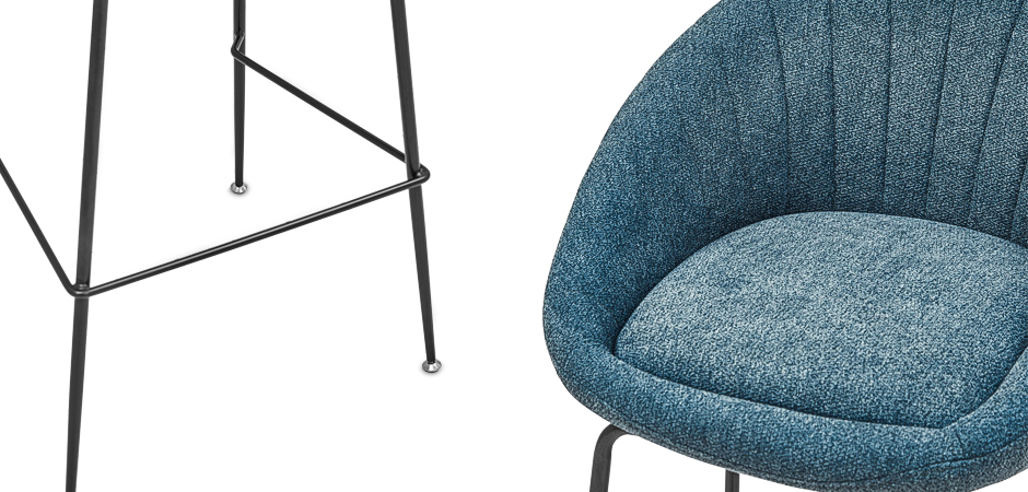 Барный стул Alberto Bar Stool Blue Барный стул Alberto Bar Stool Blue - Loft-Concept в Волгограде