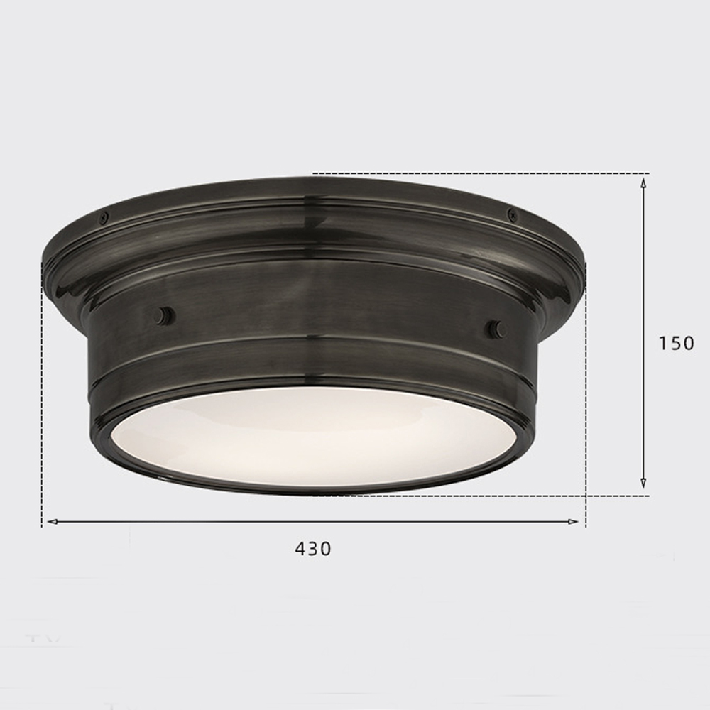 Потолочный светильник круглый черного цвета Modern Simple Ceiling Light Потолочный светильник круглый черного цвета Modern Simple Ceiling Light в Волгограде