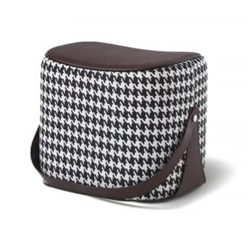 Пуф Langtry Pouf Black & White Коричневый Черно-белый Пуф Langtry Pouf Black & White Коричневый Черно-белый в Волгограде | Loft Concept