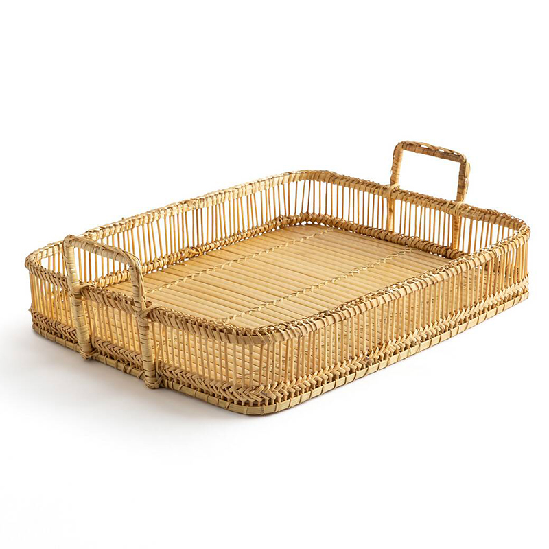 Поднос Wicker Bamboo Rattan Бежевый Поднос Wicker Bamboo Rattan Бежевый в Волгограде | Loft Concept