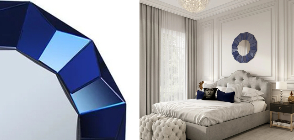Зеркало Blue Wall Mirror Зеркало Blue Wall Mirror - Loft-Concept в Волгограде