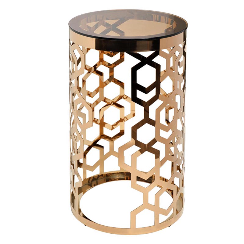 Подставка Yen Geometry pink gold cylinder 70 Глянцевое золото Подставка Yen Geometry pink gold cylinder 70 Глянцевое золото в Волгограде | Loft Concept