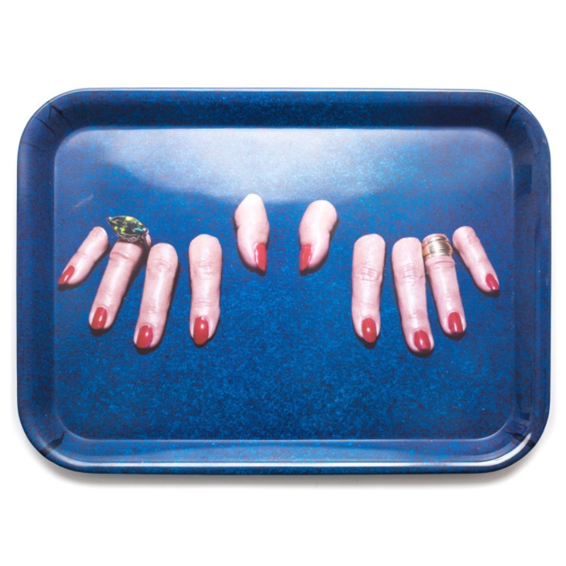 Поднос Seletti Tray Fingers Синий Поднос Seletti Tray Fingers Синий в Волгограде | Loft Concept