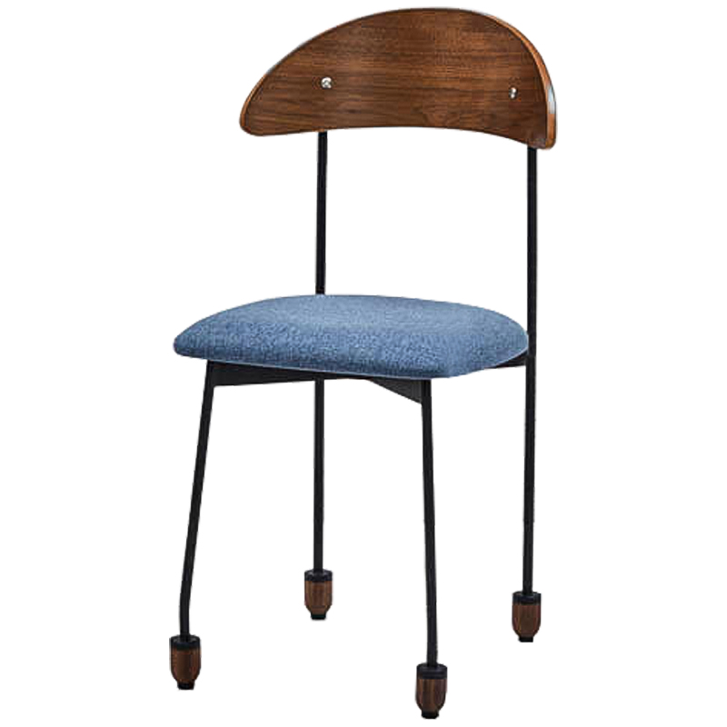 Стул Comhall Stool Коричневый Черный Светло-синий Стул Comhall Stool Коричневый Черный Светло-синий в Волгограде | Loft Concept