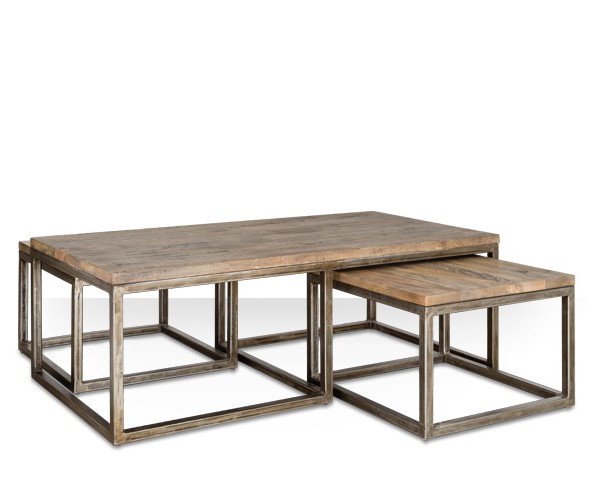 Журнальный стол Industrial Metal Rust Triple Table Журнальный стол Industrial Metal Rust Triple Table в Волгограде | Loft Concept
