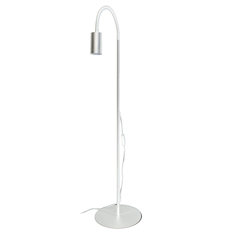 Торшер Noor Trumpet Floor Lamp white Белый Сталь в Волгограде | Loft Concept 