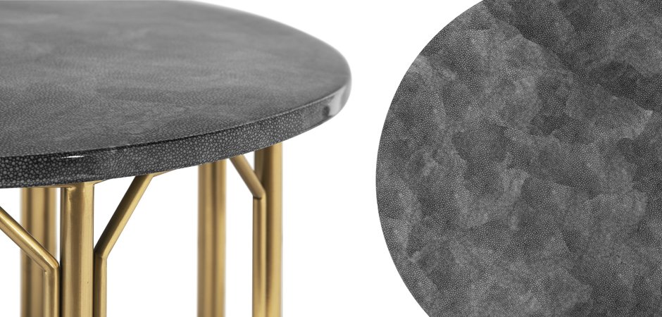 Приставной стол Stingray Skin Round Table Приставной стол Stingray Skin Round Table - Loft-Concept в Волгограде