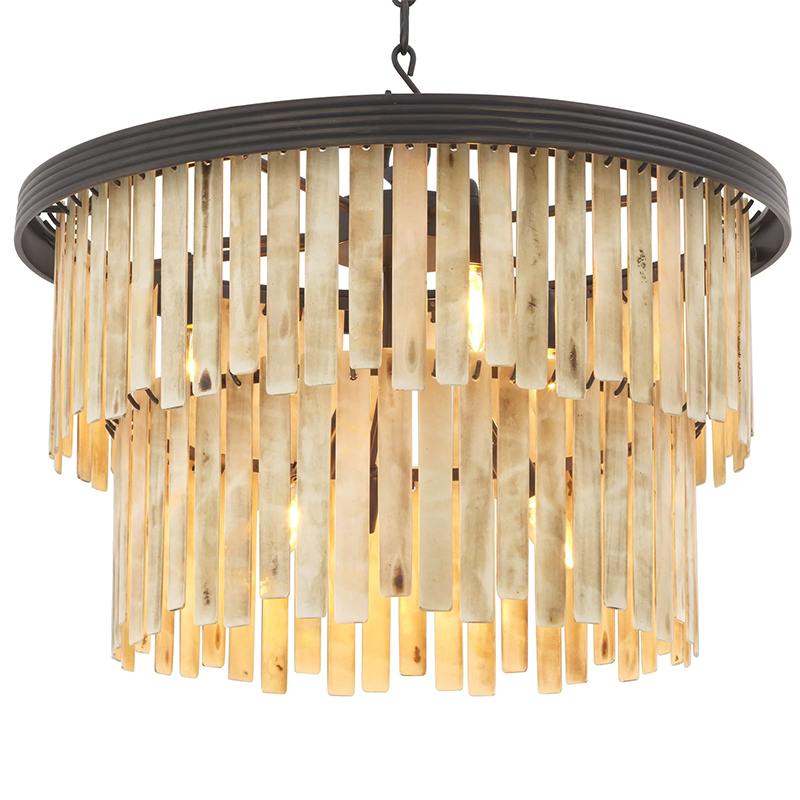 Люстра Eichholtz Chandelier Arizona S Темная бронза Бежевый Люстра Eichholtz Chandelier Arizona S Темная бронза Бежевый в Волгограде | Loft Concept