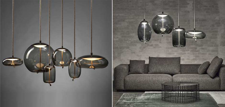 Подвесной светильник KNOT Small Gray glass Подвесной светильник KNOT Small Gray glass - Loft-Concept в Волгограде