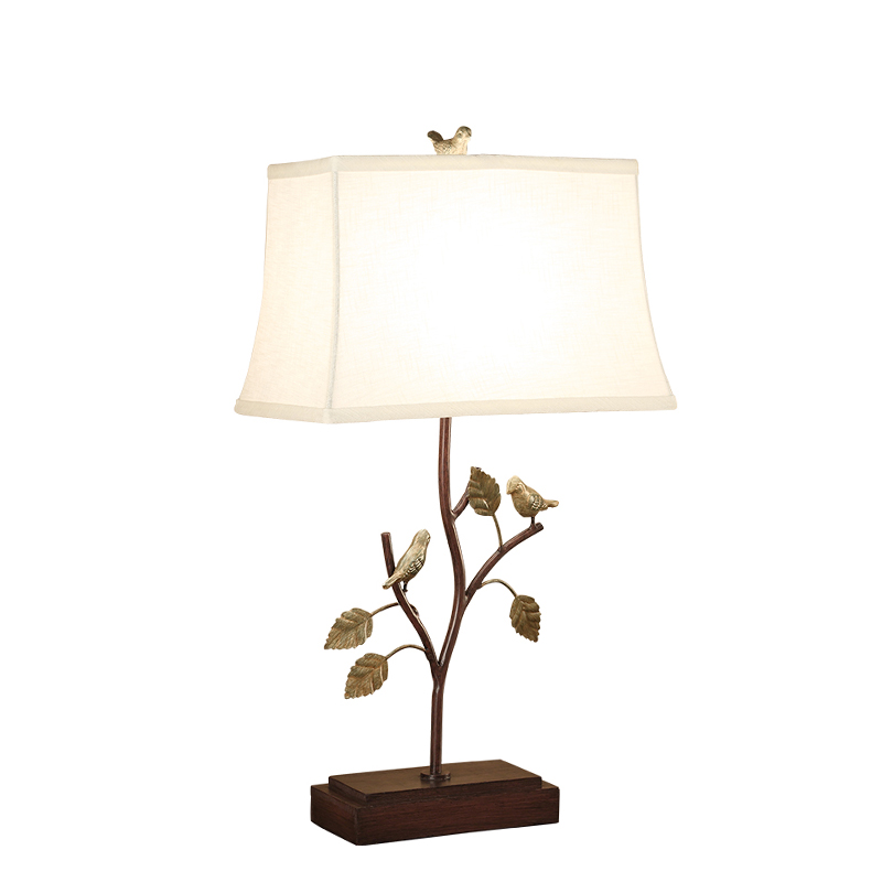 Настольная лампа Bird Talk Table lamp Белый Коричневый Латунь Настольная лампа Bird Talk Table lamp Белый Коричневый Латунь в Волгограде | Loft Concept