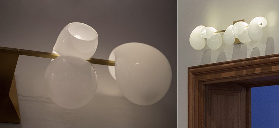 Бра White glass trap 5 Wall Lamp Бра White glass trap 5 Wall Lamp - Loft-Concept в Волгограде