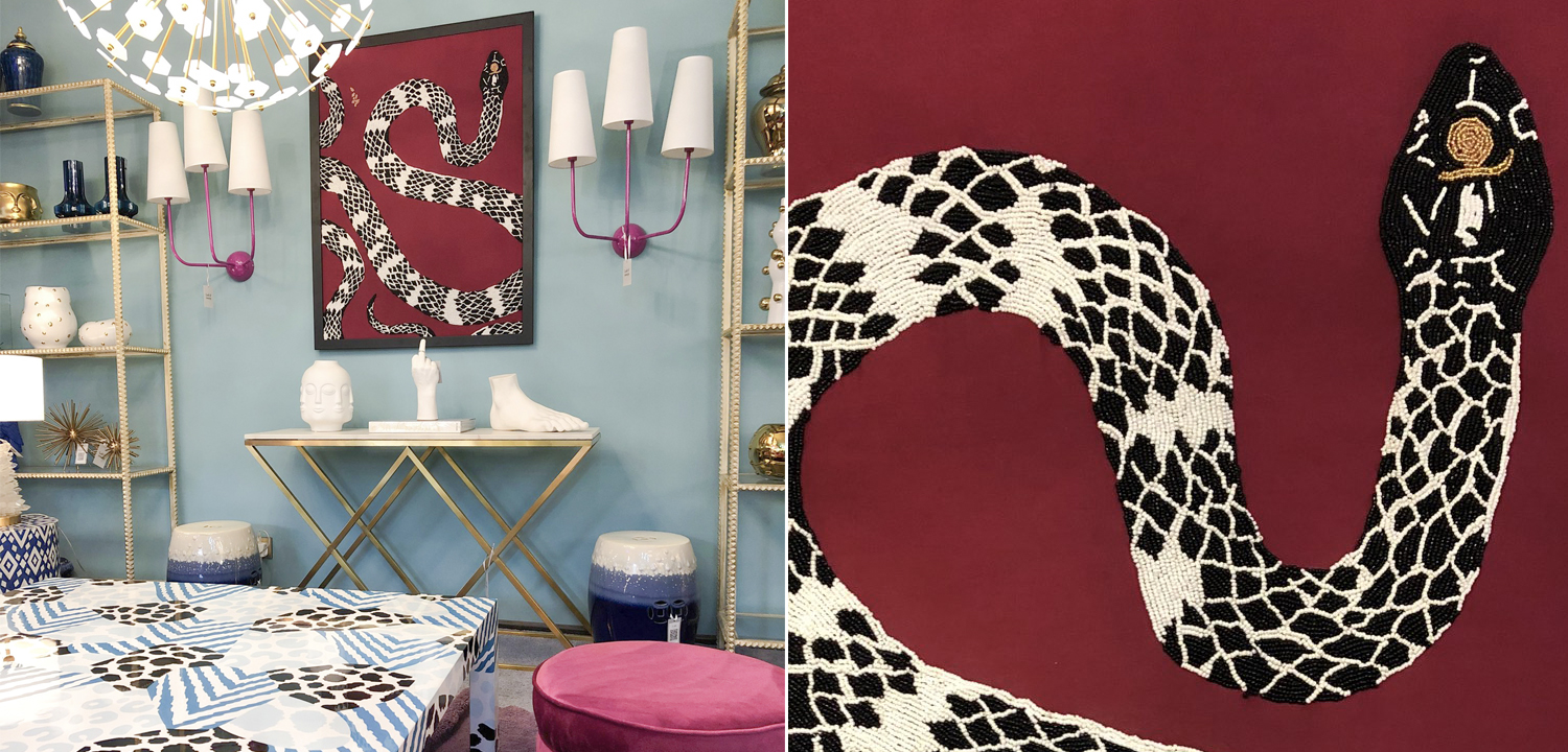 Панно из бисера Striped Snake - фото №1