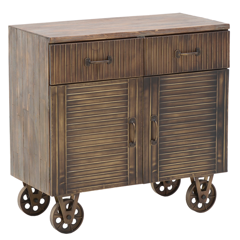 Комод в стиле Лофт на колёсах Mojens Loft Chest of Drawers Темная бронза Коричневый винтаж Комод в стиле Лофт на колёсах Mojens Loft Chest of Drawers Темная бронза Коричневый винтаж в Волгограде | Loft Concept