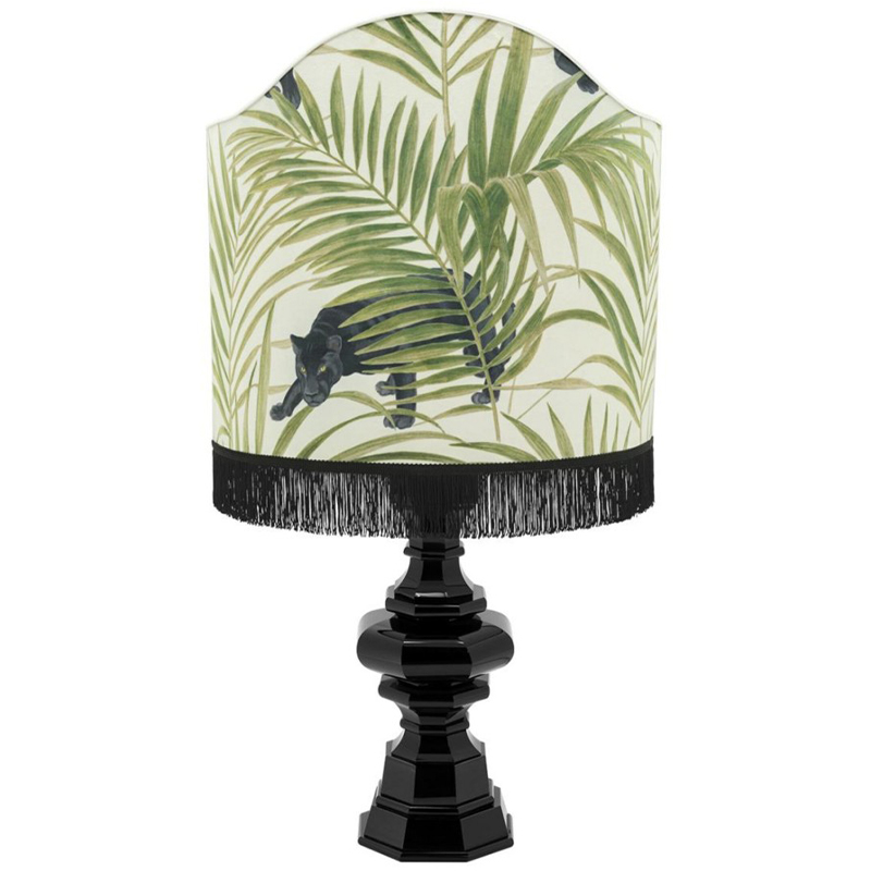 Настольная лампа Table Lamp Empire Scudo White Green Зеленый Белый Черный Настольная лампа Table Lamp Empire Scudo White Green Зеленый Белый Черный в Волгограде | Loft Concept