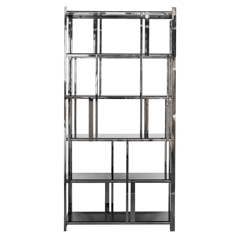 Стеллаж Kenton Rack Хром Черный Стеллаж Kenton Rack Хром Черный в Волгограде | Loft Concept