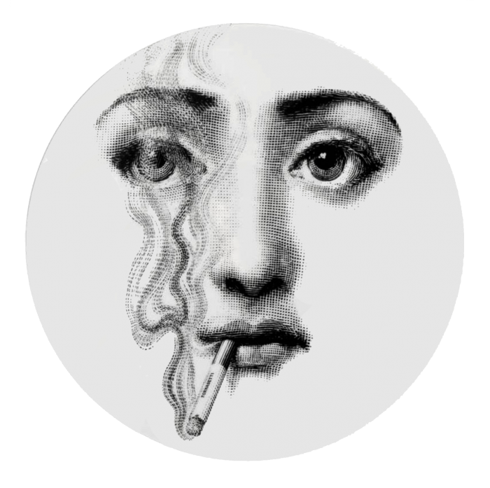 Декоративная тарелка Fornasetti 081 Черный Декоративная тарелка Fornasetti 081 Черный в Волгограде | Loft Concept