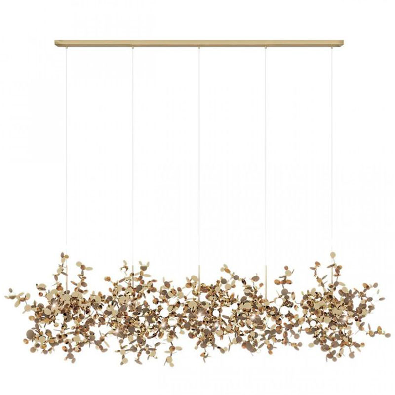 Люстра Terzani Argent Suspension Linear Gold длина 150 см Золотой Люстра Terzani Argent Suspension Linear Gold длина 150 см Золотой в Волгограде | Loft Concept