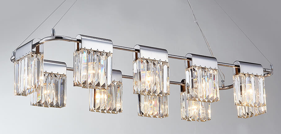Люстра Crystal Pendants chrome 10 Люстра Crystal Pendants chrome 10 - Loft-Concept в Волгограде