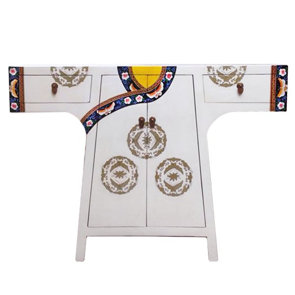 Китайская консоль White oriental robe Белый Китайская консоль White oriental robe Белый в Волгограде | Loft Concept