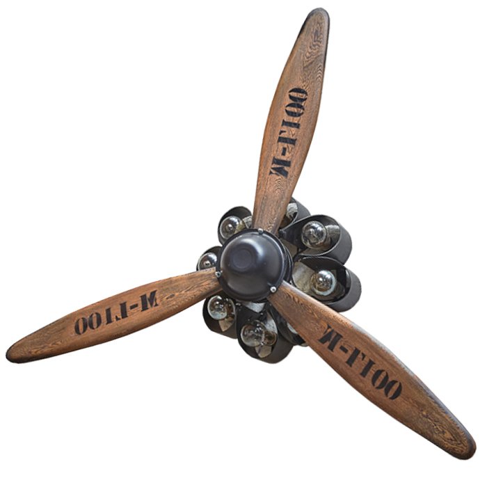 Бра пропеллер Wood Propeller Wall Lamp Графит Дуб темный Бра пропеллер Wood Propeller Wall Lamp Графит Дуб темный в Волгограде | Loft Concept