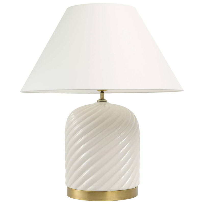 Настольная лампа Eichholtz Table Lamp Savona Кремовый Латунь Настольная лампа Eichholtz Table Lamp Savona Кремовый Латунь в Волгограде | Loft Concept