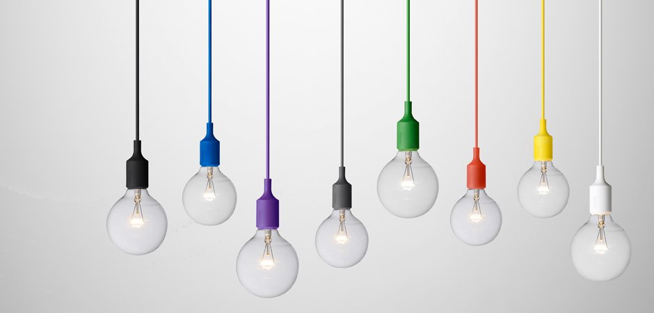 Подвесной светильник Muuto E27 Color - фото №2