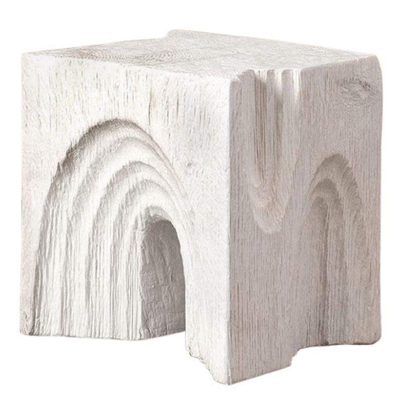 Приставной стол Kelly Wearstler Белый Echo Stool Белый Приставной стол Kelly Wearstler Белый Echo Stool Белый в Волгограде | Loft Concept