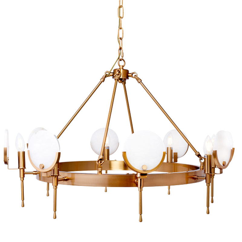 Люстра Levanzo Chandelier 85 Золотой Белое матовое стекло Люстра Levanzo Chandelier 85 Золотой Белое матовое стекло в Волгограде | Loft Concept